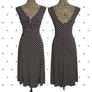 Polka dot stretchy dress